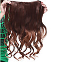 long clip en synthétique de qualité forte extension cheveux bouclés deux couleurs disponibles