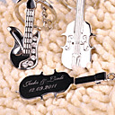 Personalized Key Ring - Violin and Guitar (set of 6 pairs)