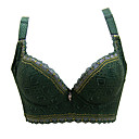 Cotton Demi Cup Push-up Detachable Straps With Lace Wedding/ Party Underwear Set