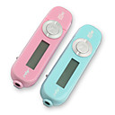 estilo casal plug-in TF leitor de música com leitor de mp3 lcd exibindo (rosa + azul claro ,2-pack)