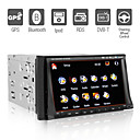 2DIN 7 polegadas touchscreen carro dvd player + controle de volante (DVB-T, gps, suporte ipod)