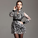 TS Ruffle Zebra Print Party Dress