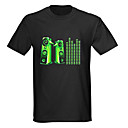 som e música ativado espectro vu metros visualizador el t-shirt (4 * aaa)