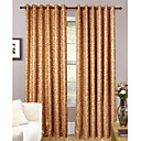 oro cortina de la ventana de cuadros clásicos (par)