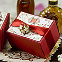 Asian Style Cherry Blossom Favor Box With Gold Charm (Set of 12)