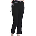 yogayf eco-amigable de algodón yoga tres cuartos deportivo negro pantalones de yoga gimnasio desgaste