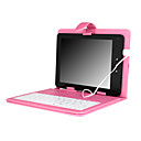 custodia in pelle protettiva con tastiera + incorporato nella serratura scorrevoli per 8 pollici Tablet PC - rosa