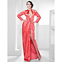 Charmeuse Sheath/ Column Scoop Floor-length Evening Dress inspired by Rosie Huntington-Whiteley