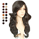 Capless longues naturelles noires ondulées couleurs perruque de cheveux de multiples disponibles