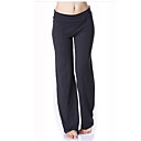 yogayf frescos aptitud del yoga del algodón desgaste sencillo pantalón negro de yoga deportivo