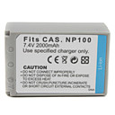 2000mAh Camera Battery NP-100 for CASIO Exilim Pro EX-F1