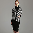 TS Black and White Stripe Cashmere Cardigan