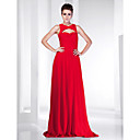 Sheath/Column V-neck Floor-length Chiffon Evening Dress inspired by Odette Yustman at Oscar