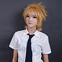 Cosplay Wig Inspired by Synthetic Fiber Golden Short