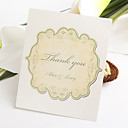 Flat Thank You Card - Label Pattern (Set of 50)