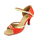 dança leatherette / cetim mulheres superior do salão sapatos sapatos latin cores mais
