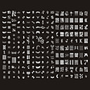 221 Designs Nail Art Stamp Image Plate/Big Nail Art Templates/Nail Stencils