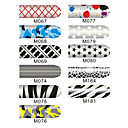16pcs nail art folie armor wraps patch stickers manicure