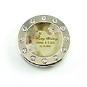 Personalized Stainless Steel Purse Valet With Acrylic Diamond – Elegant Flowers