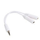 Adaptador de 3.5mm Audio Estéreo de Coche - Blanco