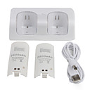 dual charger les batteries + station pour Wii (coloris assortis)