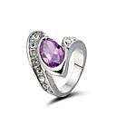 Gorgeous 18K White Gold Plated Cubic Zirconia Ring (More Colors)