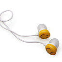 Smile Noise Isolation In-Ear Stereo Earphones (Yellow 3.5mm Jack / 112cm Cable)
