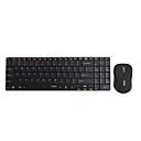 Rapoo e9060 wireless ultra-slim 101-tastiera e mouse (nero)