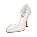 Satin Upper Stiletto Heel Pumps With Ruched Wedding Shoes More Colors Available