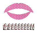 5 Pcs Lip Tattoo and 10 Pcs Nail Stickers