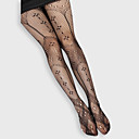 Plus Size Stretch Yarn Fishnet Tights Semi-opaque Hosiery
