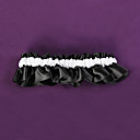 Schwarz-Weiß-Hochzeit Strumpfband