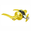 Gold Finish Zinc Alloy Left Hand or Right Hand Single Latch Bolt Door Keyed Lever