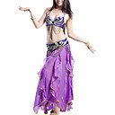 Performance Dancewear Polyester With Sequined Belly Top/Belt And Skirt