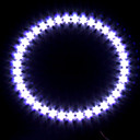 phare de voiture / lumière décorative (lumière oeil ange, 39 LED, 12cm, blanc)