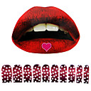 5 Pcs Lip Tattoo and 10 Pcs Nail Stickers