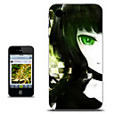 Black Rock Shooter Green Eye Half-Face Version Anime Case for iPhone 4/4s