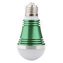 E27 5W Warm White Green Cover LED Ball Bulb (90-265V)