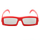 re-utilizable de plástico marco de resina de lentes gafas 3D (rojo)