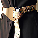 TS Snake Skin Print Buckle Belt