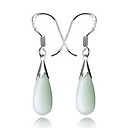 Onyx Drop Earrings With Silver Alloy