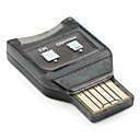 iSmart  Mini USB MicroSD and M2 Card Reader (Black)