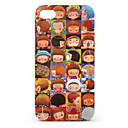 Girls' Expression Pattern Protective Case for iPhone 4 and 4S (Brown)