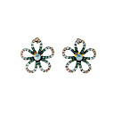 Flower-shaped Accent Earrings