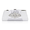 Silk with Crystal/Rhinestone Evening Handbags/Clutches/Cross-Body Bags