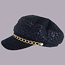 Fashion Silver Printing Leather Cap (S:55CM,M:57CM,L59CM)