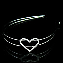 superbe bandeau mariée coeur strass / casque