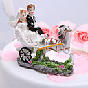 Horse Drawn Carriage Bride & Groom Wedding Cake Topper