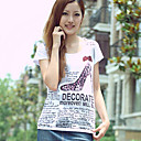 High Heel Print Short Sleeve T-shirt