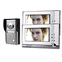 dos de 7 pulgadas a color monitor de videoportero con cámara de teléfono del sistema de aleación resistente a la intemperie la cubierta